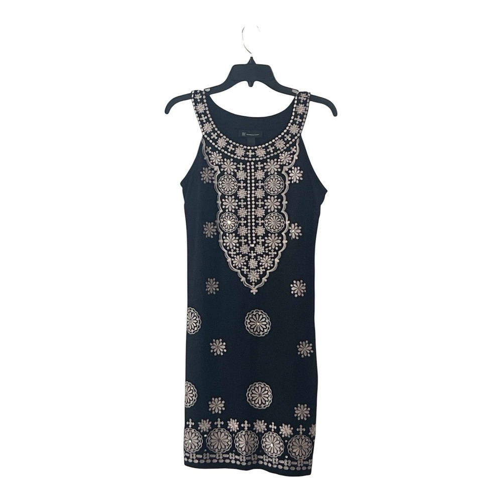 INC International Concepts Women's Embroidered Sleevless Scoop Neck Dress Size S